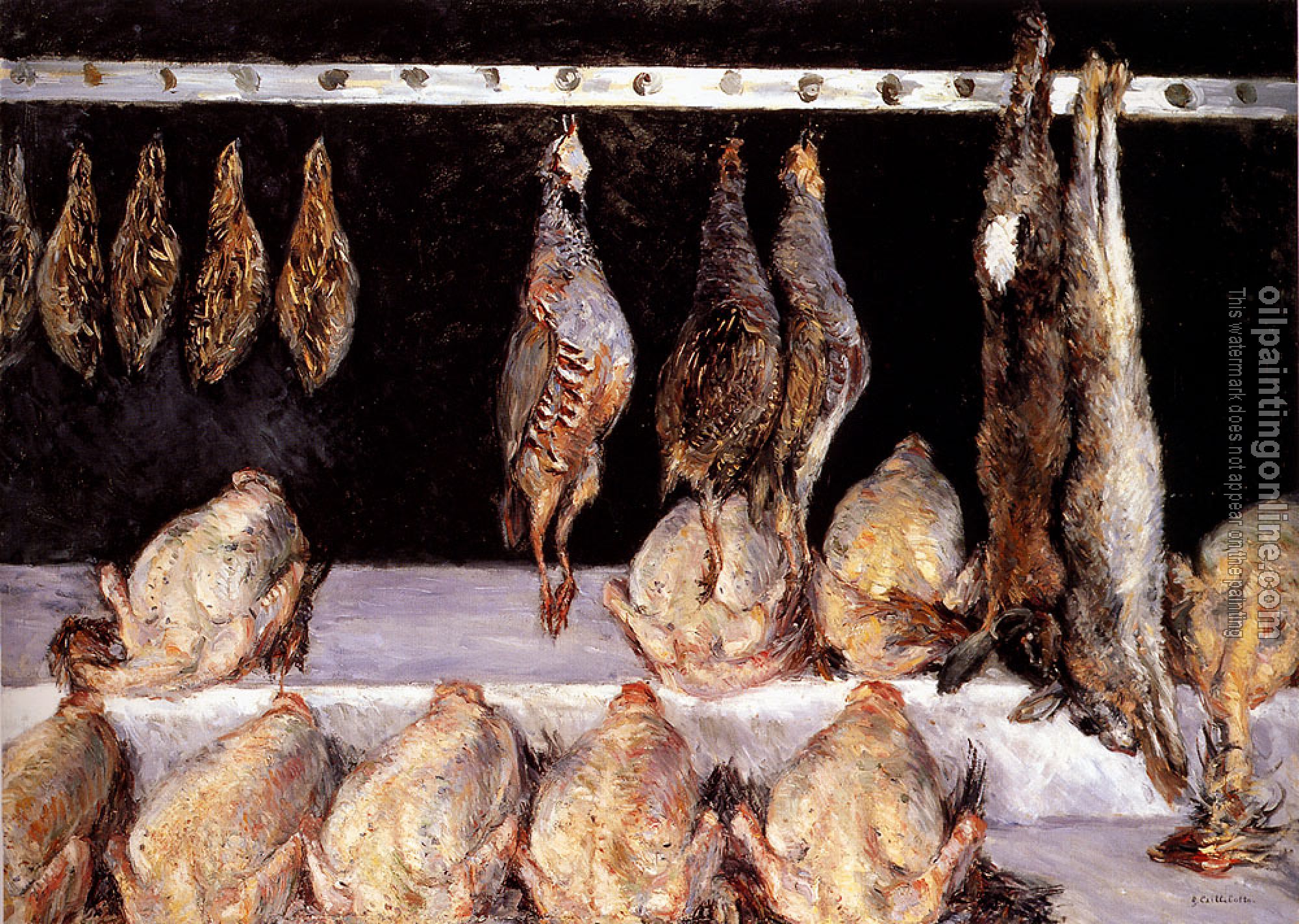 Gustave Caillebotte - Display Of Chickens And Game Birds